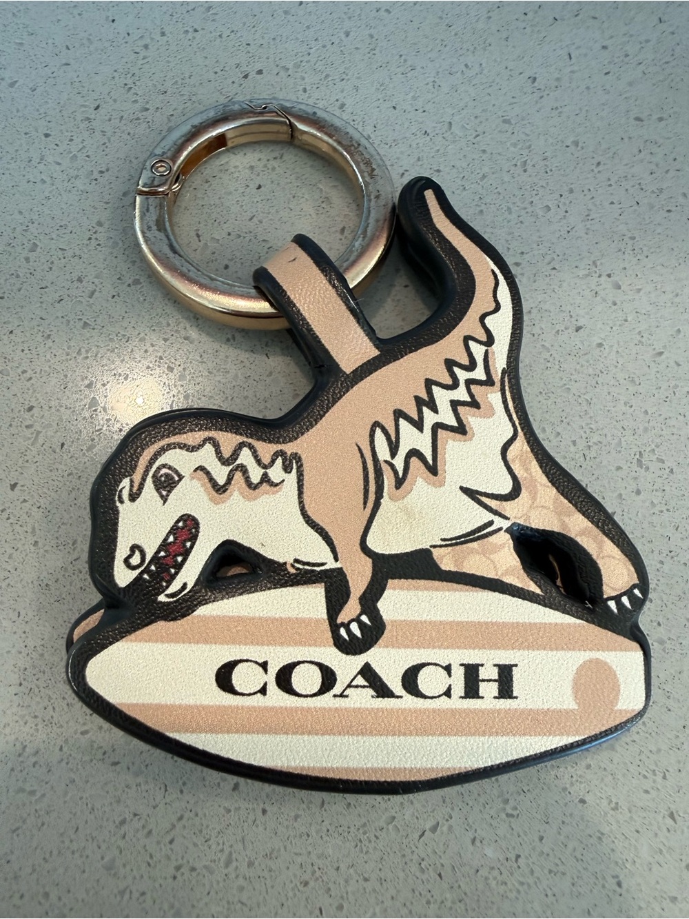 Coach VINTAGE REXY t-Rex, bag charm keychain key fob surfboard collectible - Picture 9 of 16